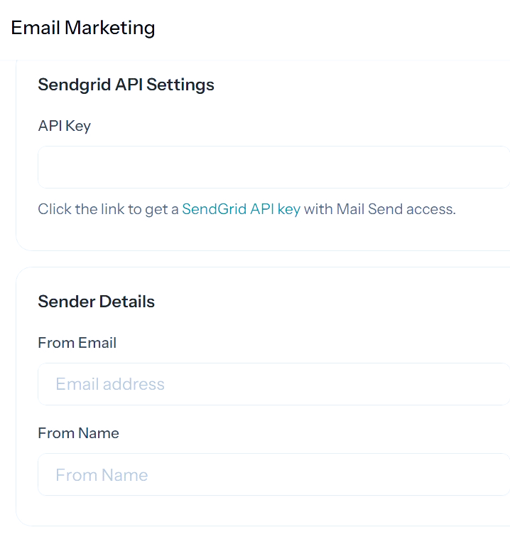 Configer SMTP Details